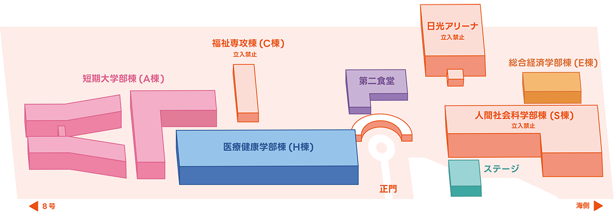 学内企画・展示全体マップ